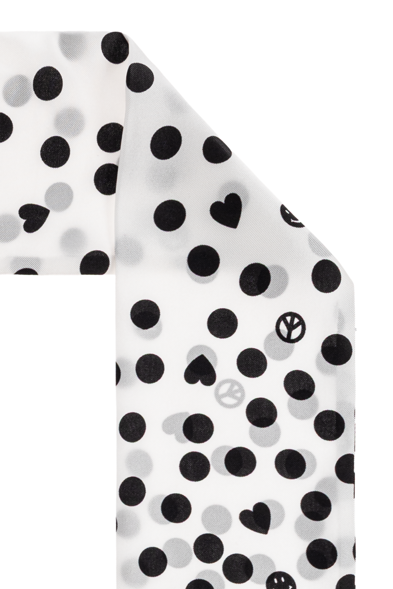 スカーフ MOSCHINO COUTURE Woman Neck scarf White 93508265 1001 White Silk scarf Moschino - Vitkac Australia